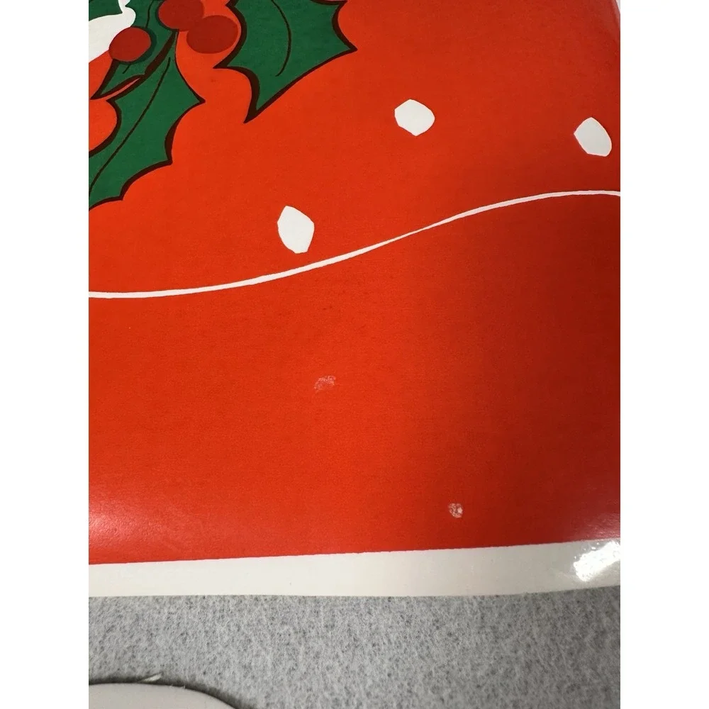 VTG Vinyl Christmas Placemats Duck Goose Holly Set of 5 Vera Neumann 80s 90s